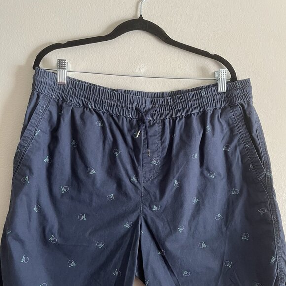 Charleston Threads Men XXL Navy Blue Golf Design Elastic Drawstring Waist Shorts - Picture 3 of 11